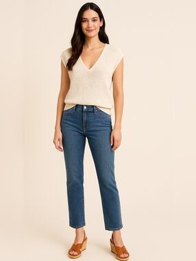 NWT ANN TAYLOR FACTORY Knit V-Neck Vest, Size XS